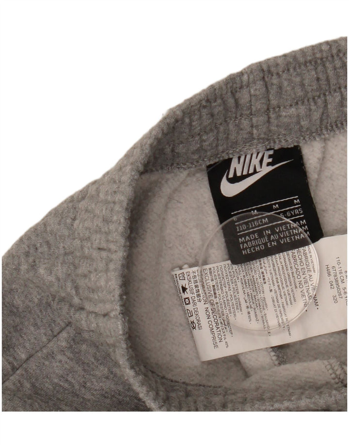 Chłopięce spodnie dresowe Nike, 5-6 lat, średnioszare, bawełniane w plamki