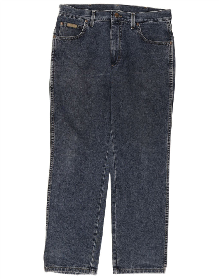 Męskie jeansy Wrangler Texas Straight W33 L30 Niebieskie bawełniane