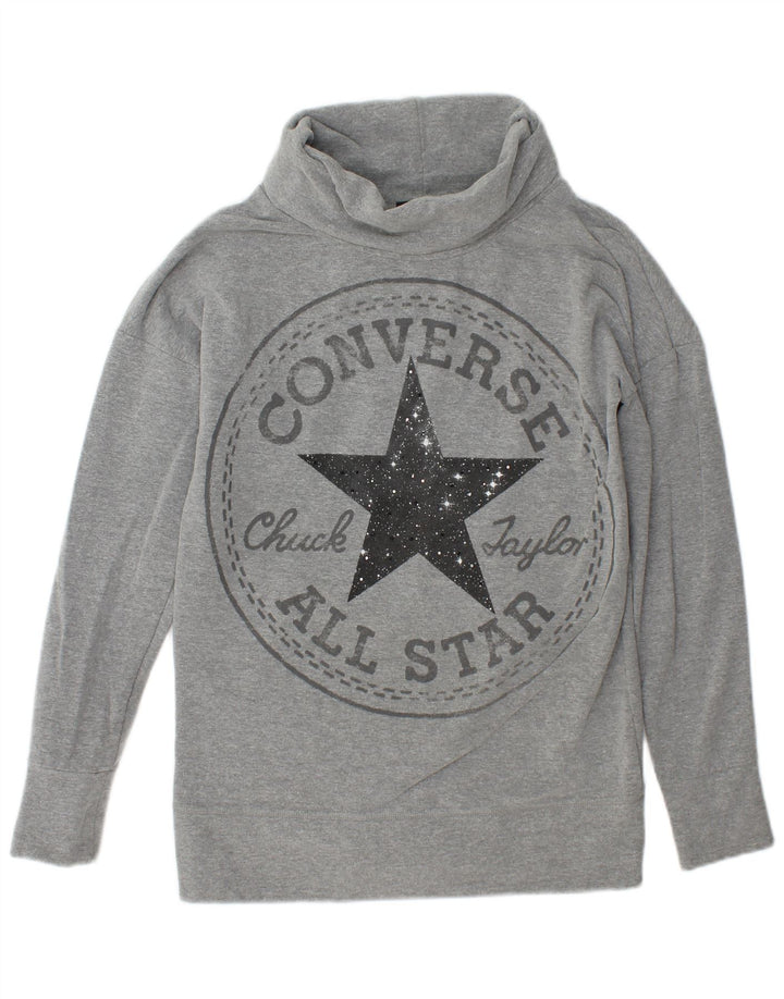Damska bluza Converse Chuck Taylor Graphic Jumper UK 14 Średni szary