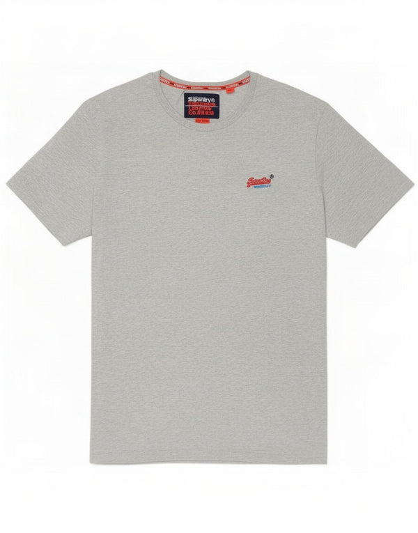 T-shirt męski Superdry 4XL, szara, bawełniana w plamki