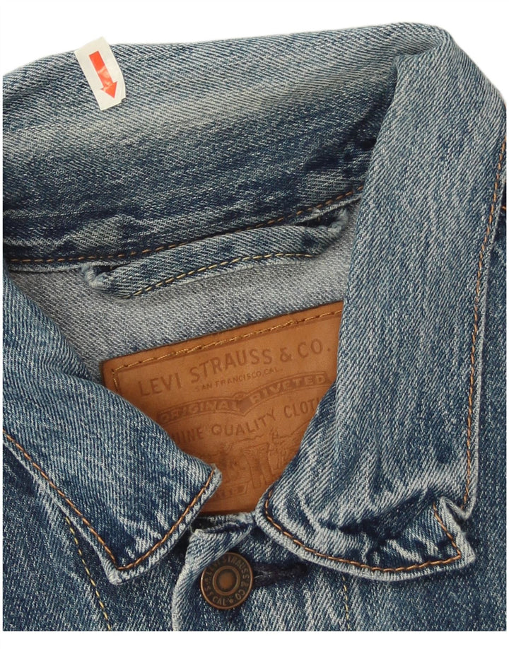 Męska kurtka dżinsowa Levi's UK 38, średnia niebieska, bawełniana