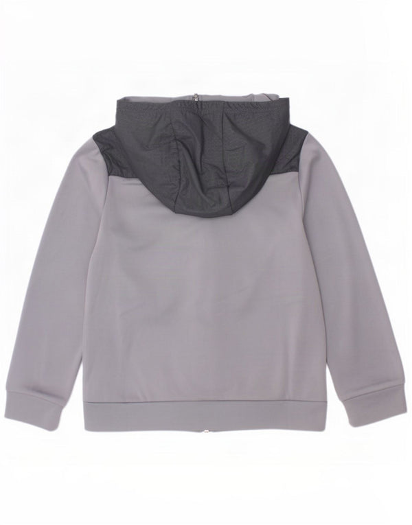 Chłopięcy sweter z kapturem i zamkiem Under Armour 7-8 lat, mały, szary, poliester