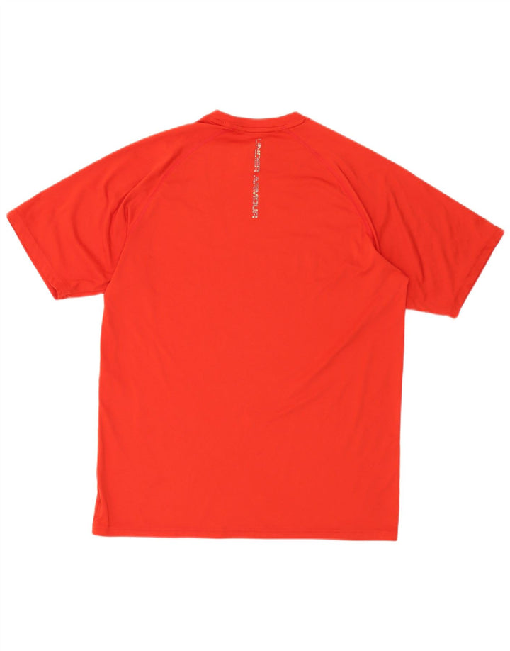 Męska koszulka t-shirt Under Armour Heat Gear, wykonana z poliestru w kolorze średniej czerwieni