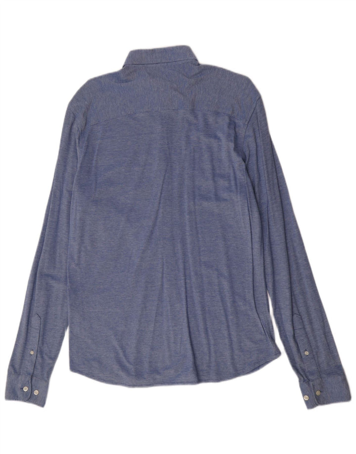 Koszula męska Jack & Jones, mała, niebieska, bawełniana
