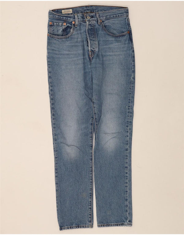 Damskie jeansy Levi's 501 Straight W26 L30 Niebieskie bawełniane