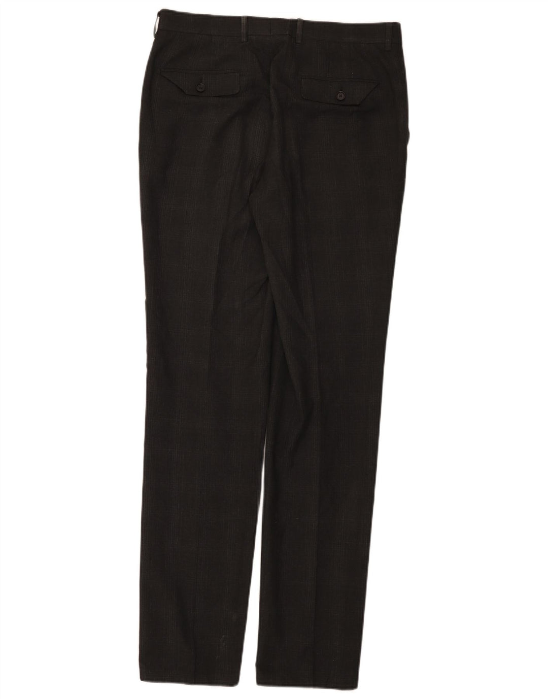 Marks & Spencer Męskie spodnie garniturowe Super Slim Fit W32 L33 Szara kratka
