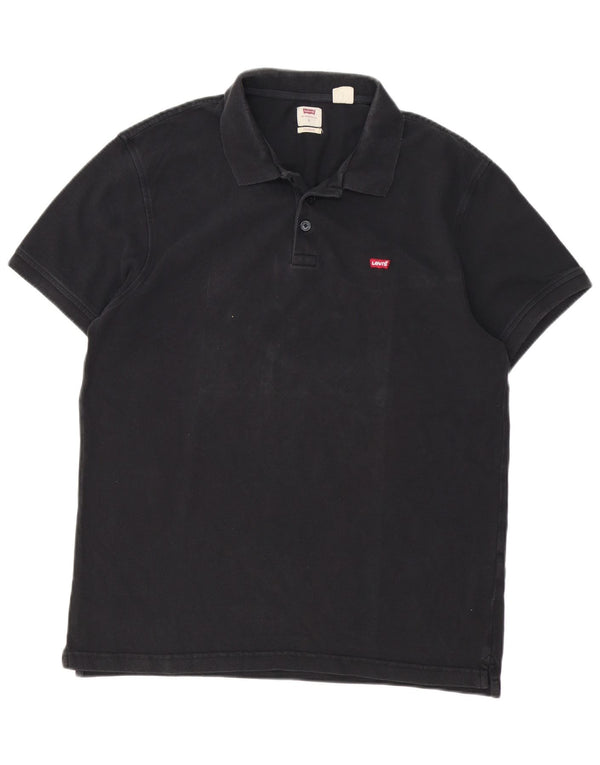 Męska standardowa koszulka polo Levi's, duża, czarna, bawełniana