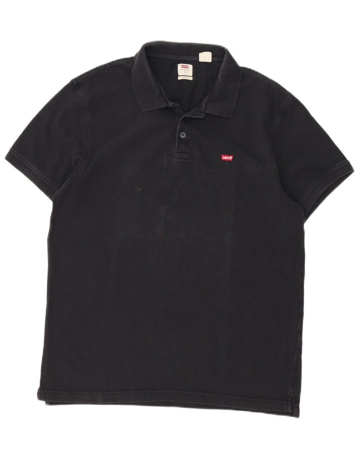 Męska standardowa koszulka polo Levi's, duża, czarna, bawełniana