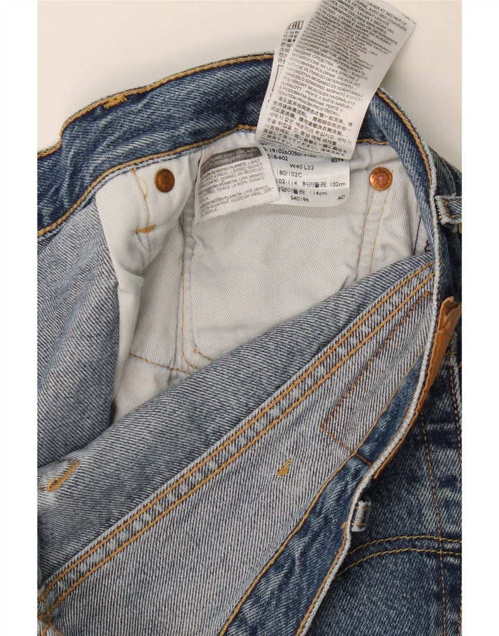Męskie jeansy Levi's 501 Straight W40 L32 Niebieskie bawełniane