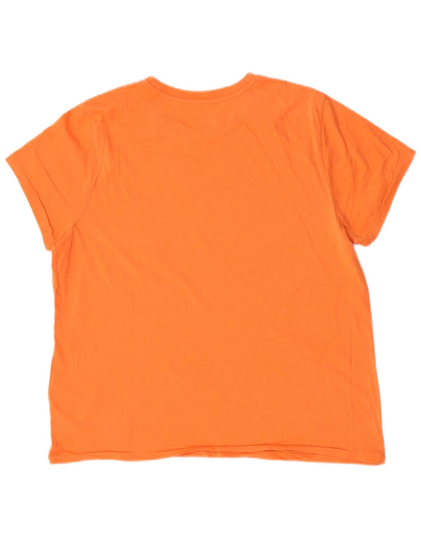 Polo Ralph Lauren Womens T-Shirt Top UK 18 XL Orange Cotton