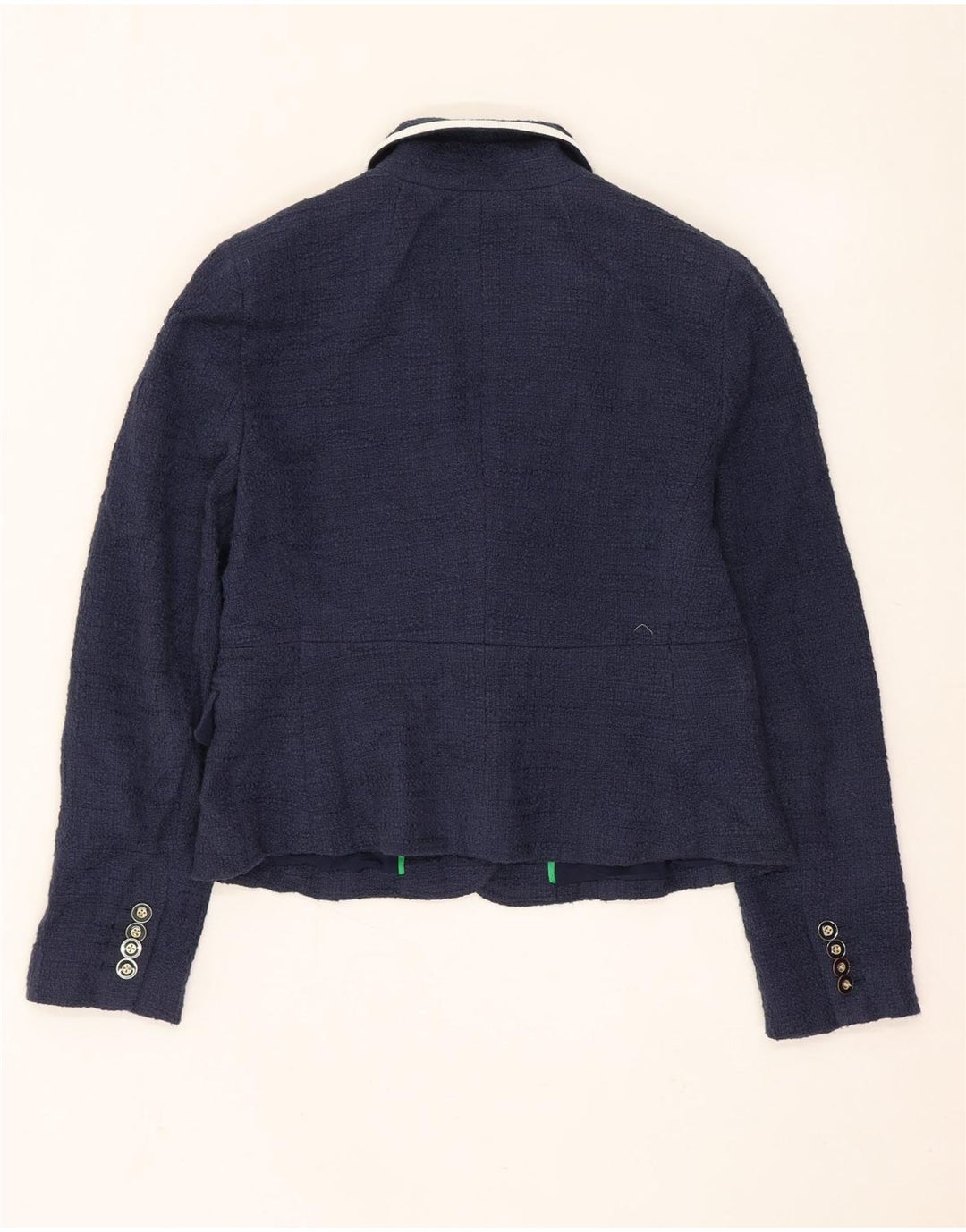 J. Crew Damska marynarka zapinana na 1 guzik, US 6, średni granatowy, bawełniany