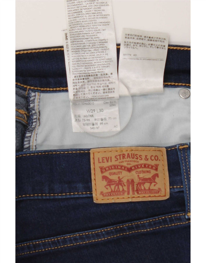 Damskie jeansy Levi's 315 Cropped W29 L25 Granatowa bawełna