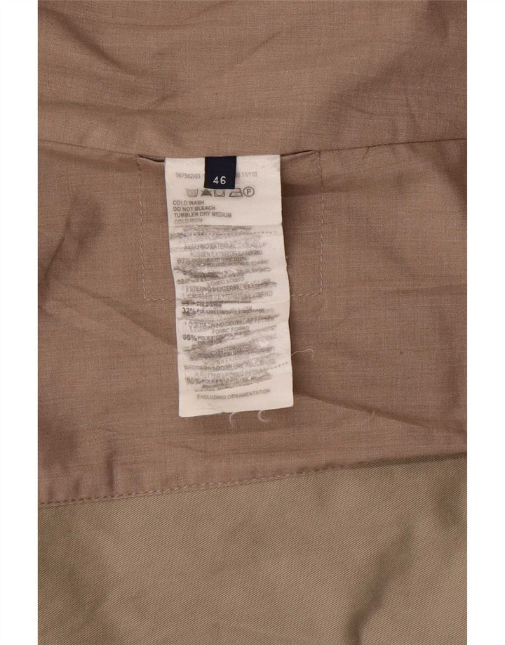 Damska marynarka zapinana na 2 guziki Trussardi Jeans IT 46, duża, beżowa bawełna