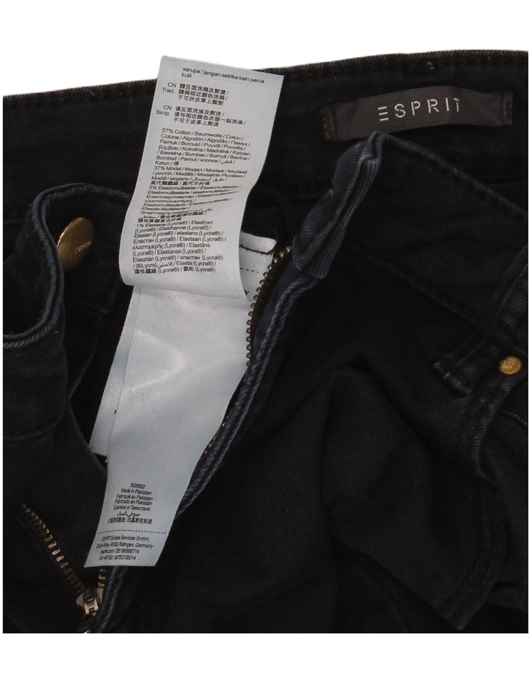 Jeansy damskie ESPRIT W32 L32 Granatowe, bawełniane