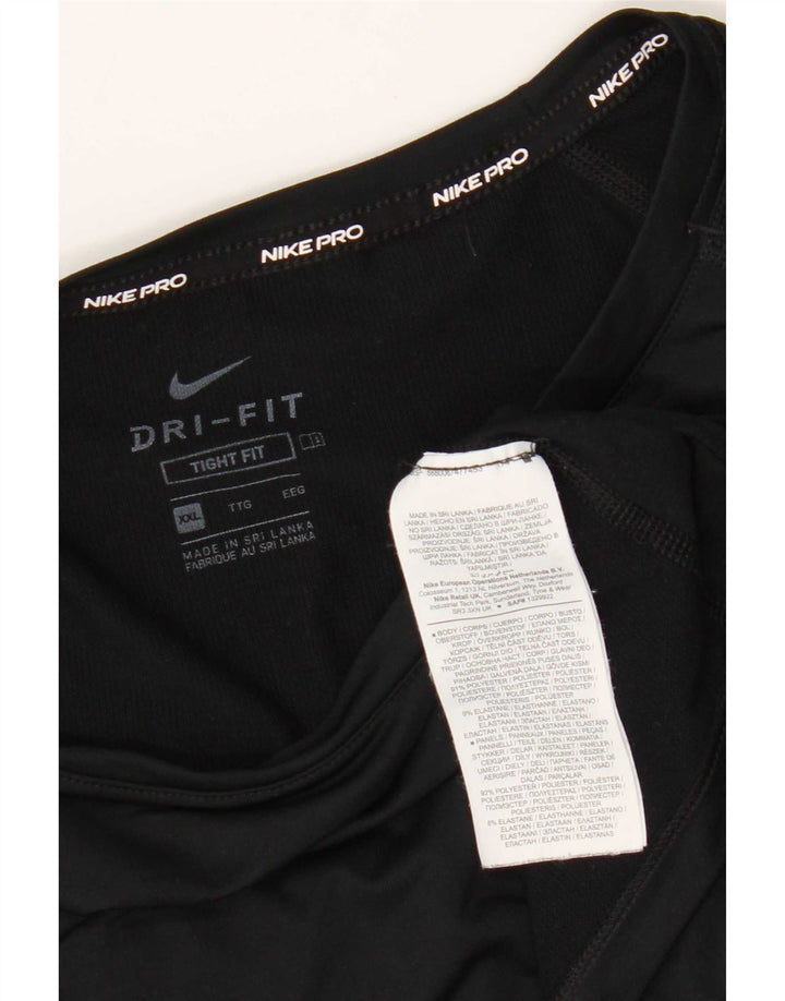 Męska koszulka Nike Dri Fit z długim rękawem 2XL, czarny poliester