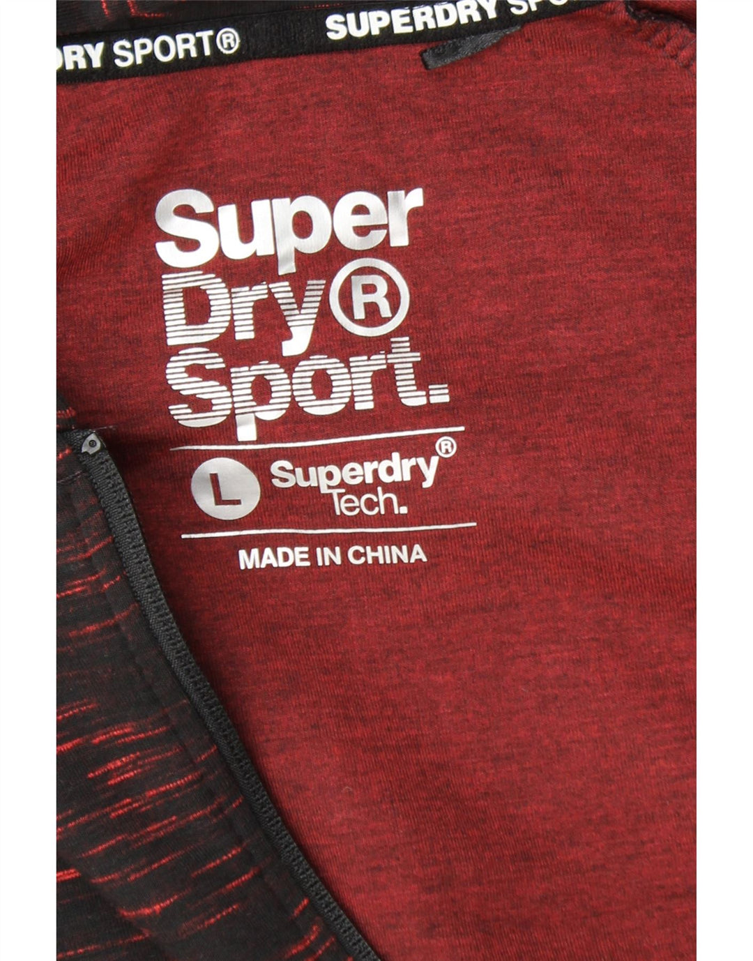 SUPERDRY Damski sweter z kapturem i zamkiem UK 16, duży, czarny, nakrapiany