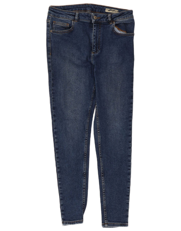 Marks & Spencer Damskie Skinny Jeans UK 12 Medium W30 L27 Niebieskie bawełniane