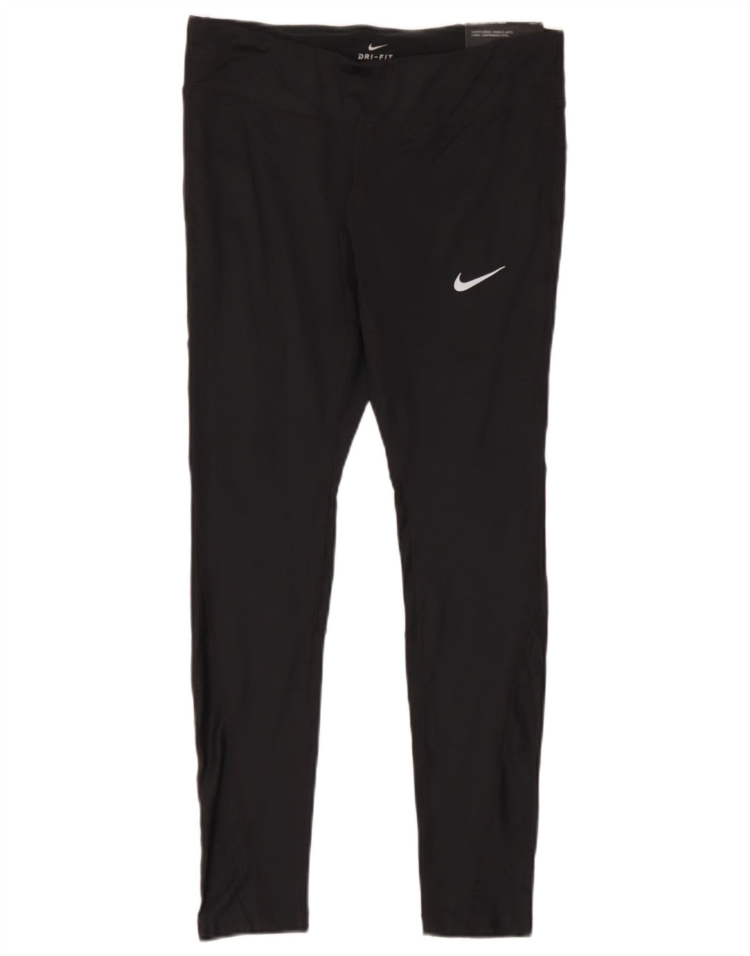 Damskie legginsy Nike Dri Fit UK 14, duże, czarne, poliestrowe