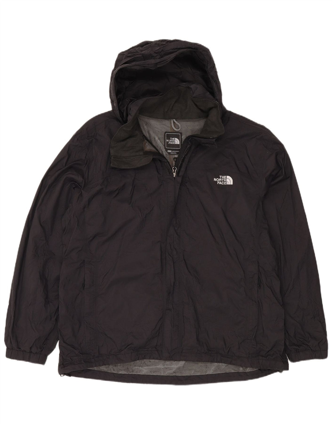 Męska kurtka przeciwdeszczowa z kapturem THE NORTH FACE UK 42 XL, czarny nylon