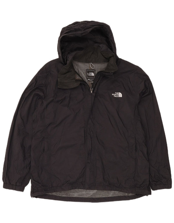 Męska kurtka przeciwdeszczowa z kapturem THE NORTH FACE UK 42 XL, czarny nylon