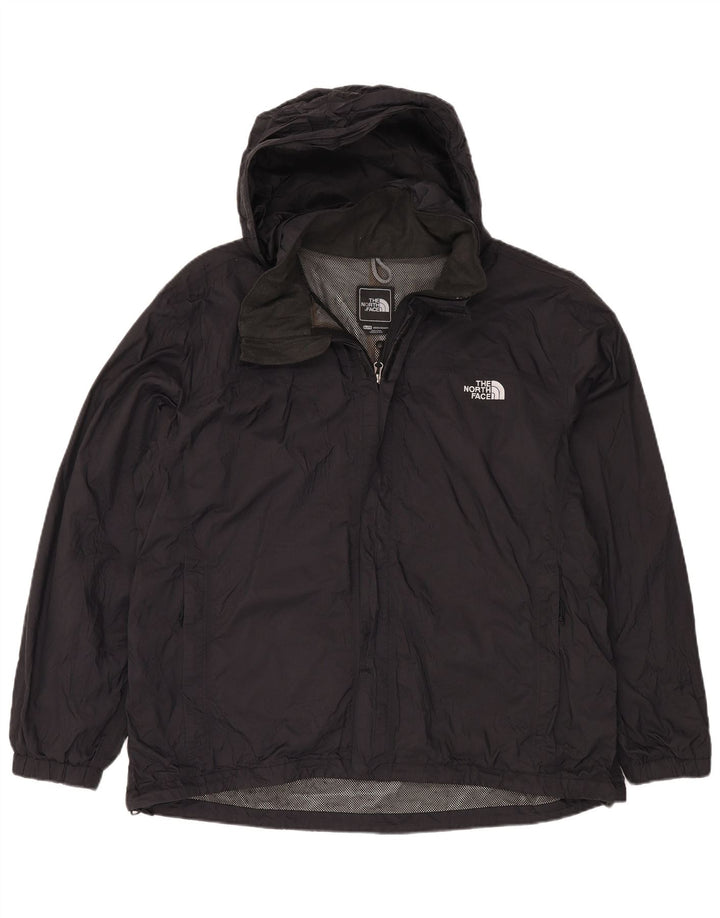 Męska kurtka przeciwdeszczowa z kapturem THE NORTH FACE UK 42 XL, czarny nylon