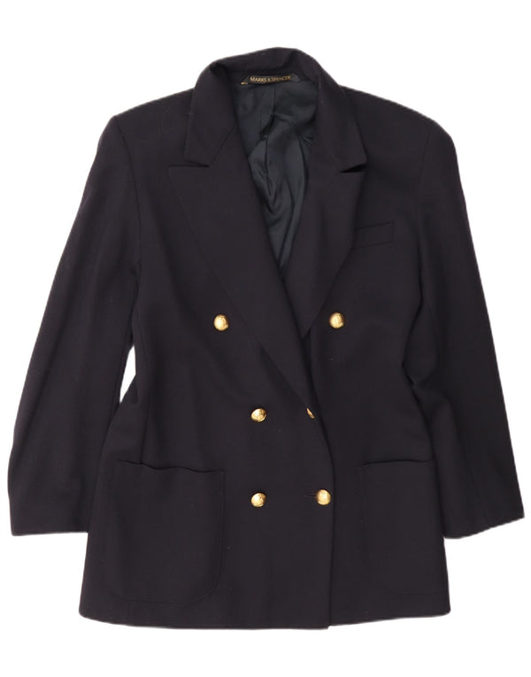 Marks & Spencer Damska marynarka oversize UK 10, mała, granatowa