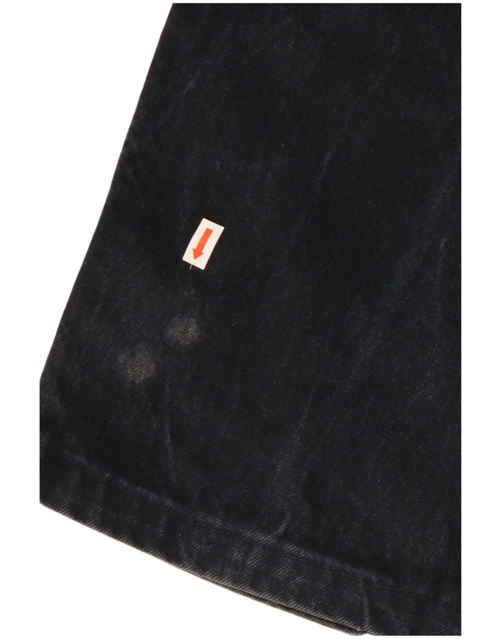 Męskie dżinsy Levi's 501 Straight W40 L26 Czarna bawełna