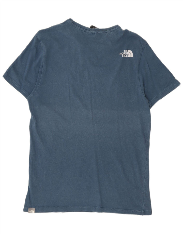 T-shirt męski The North Face, mały, niebieski, bawełniany