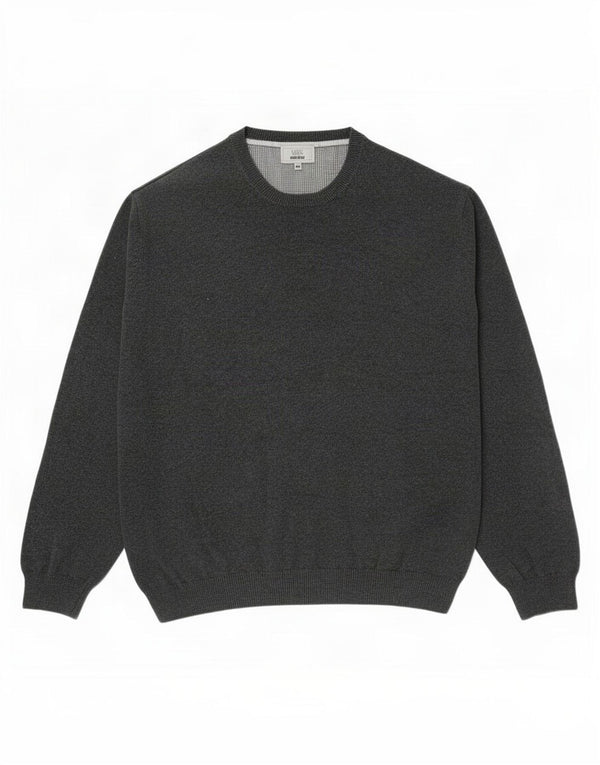 Marks & Spencer Męski sweter z okrągłym dekoltem o regularnym kroju, 2XL, szary, bawełniany