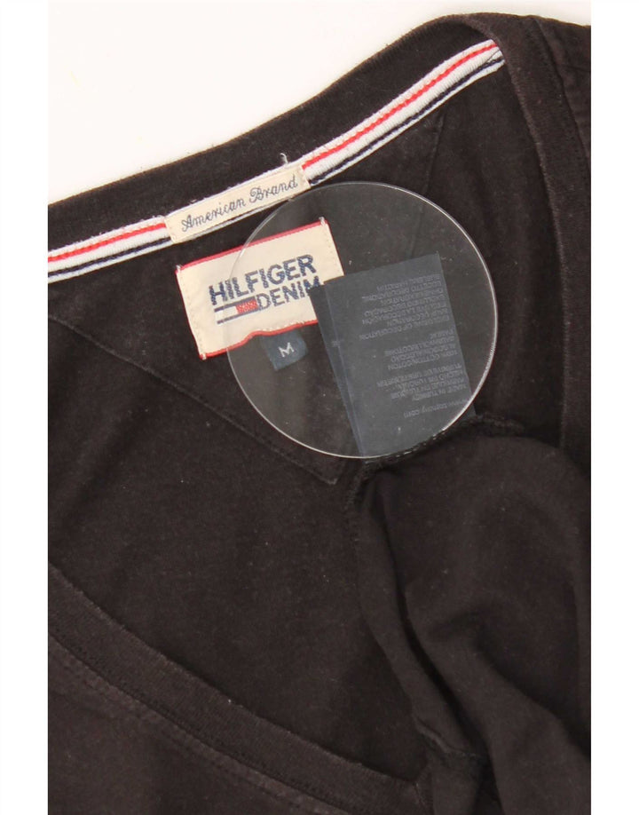 T-shirt męski Tommy Hilfiger Top, średnio czarny, bawełniany