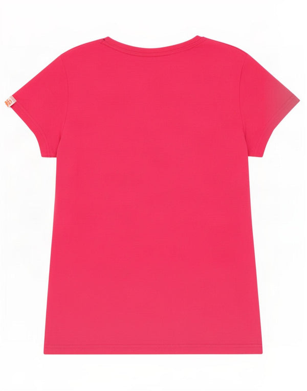 Damski T-shirt z grafiką Superdry Top UK 14, duży, różowy, bawełniany