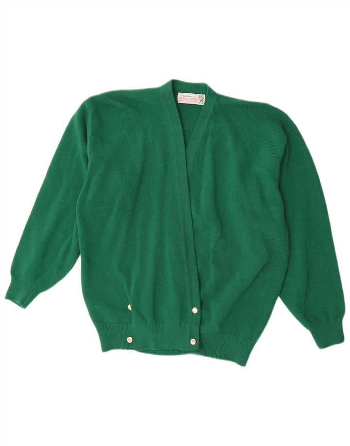 Sweter damski Glenmac UK 16, duży, zielony, z owczej wełny