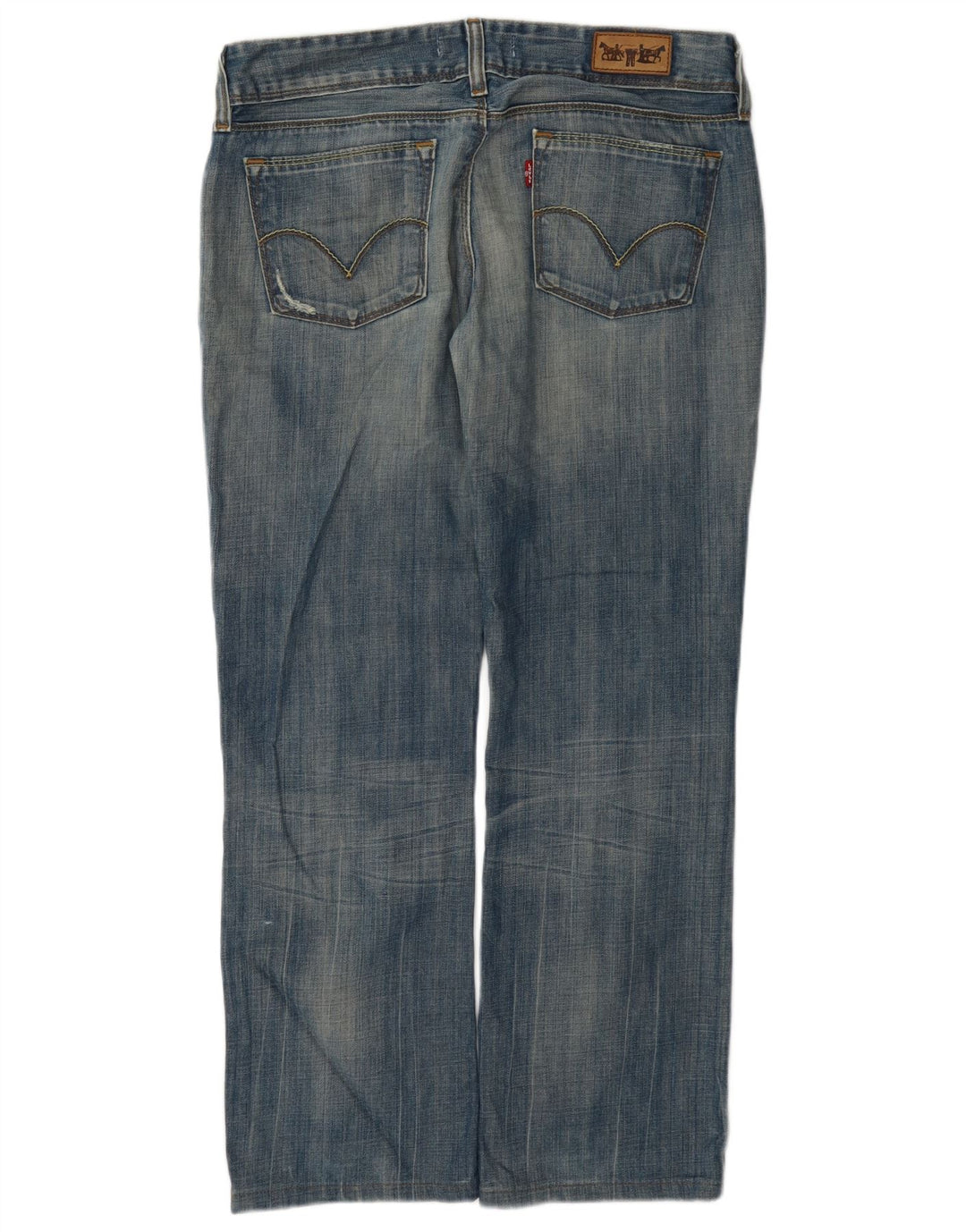 Damskie jeansy Levi's 570 w trudnej sytuacji W32 L28 Niebieska bawełna