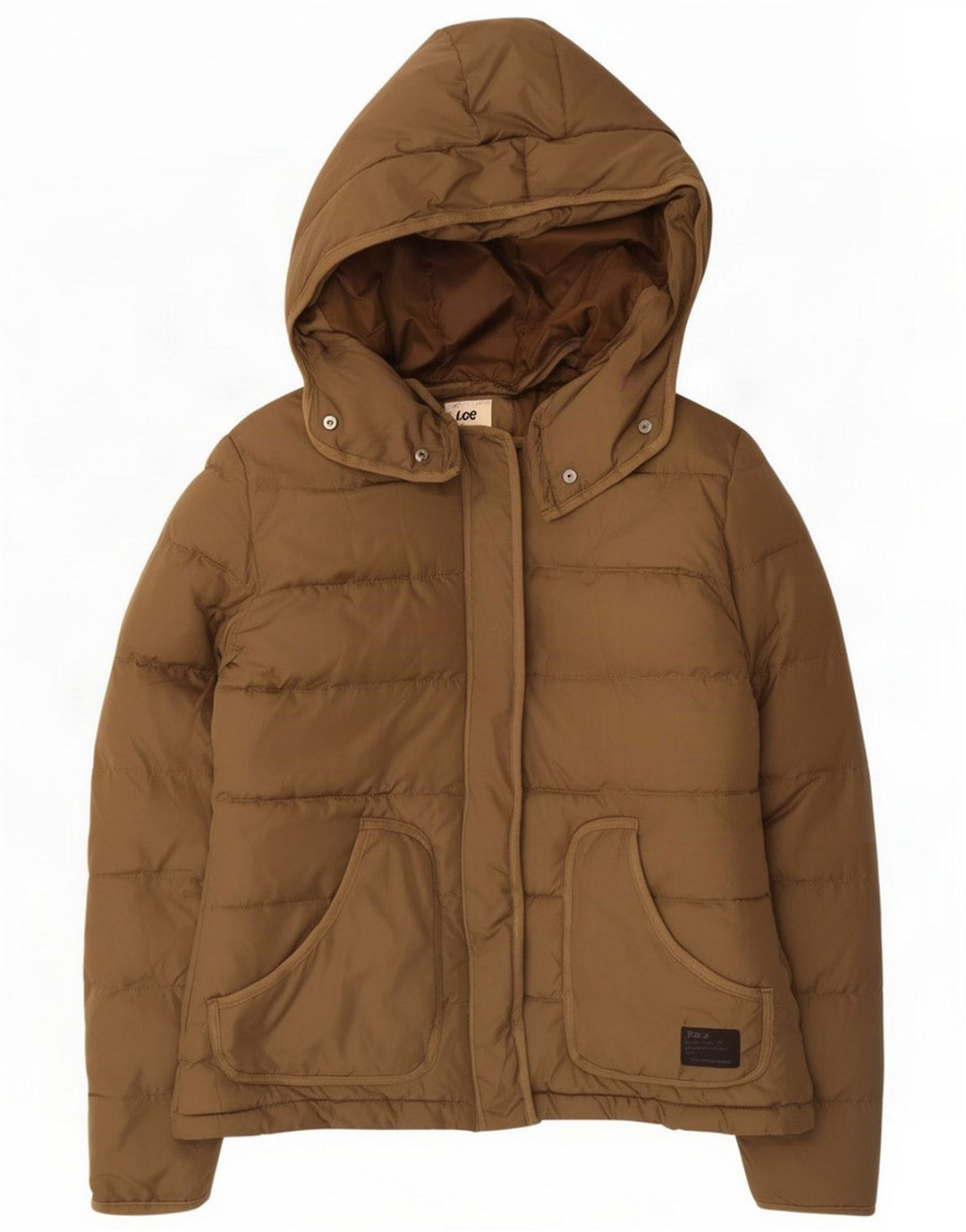 Lee Damska ocieplana kurtka z kapturem UK 14 Medium Khaki Polyamide