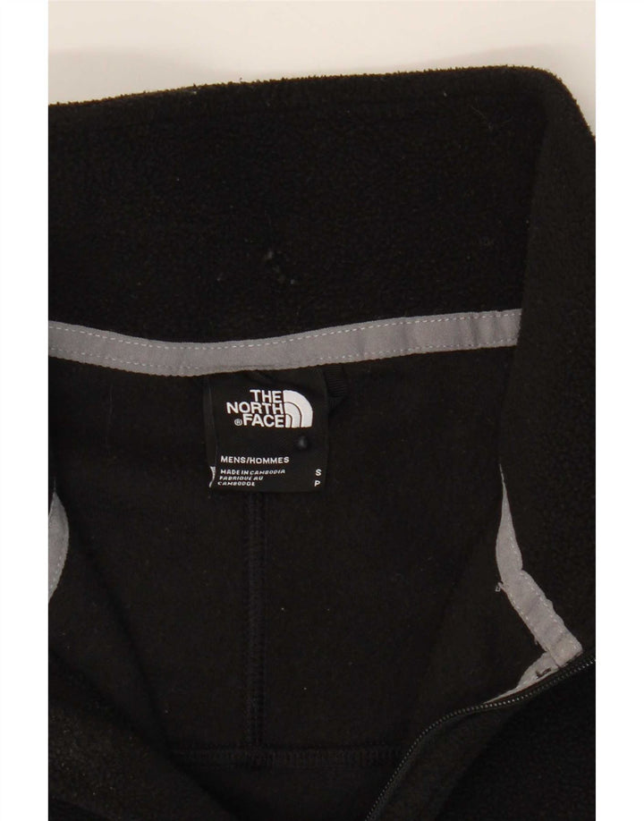 Męski sweter polarowy The North Face z zamkiem błyskawicznym, mały, czarny, poliestrowy