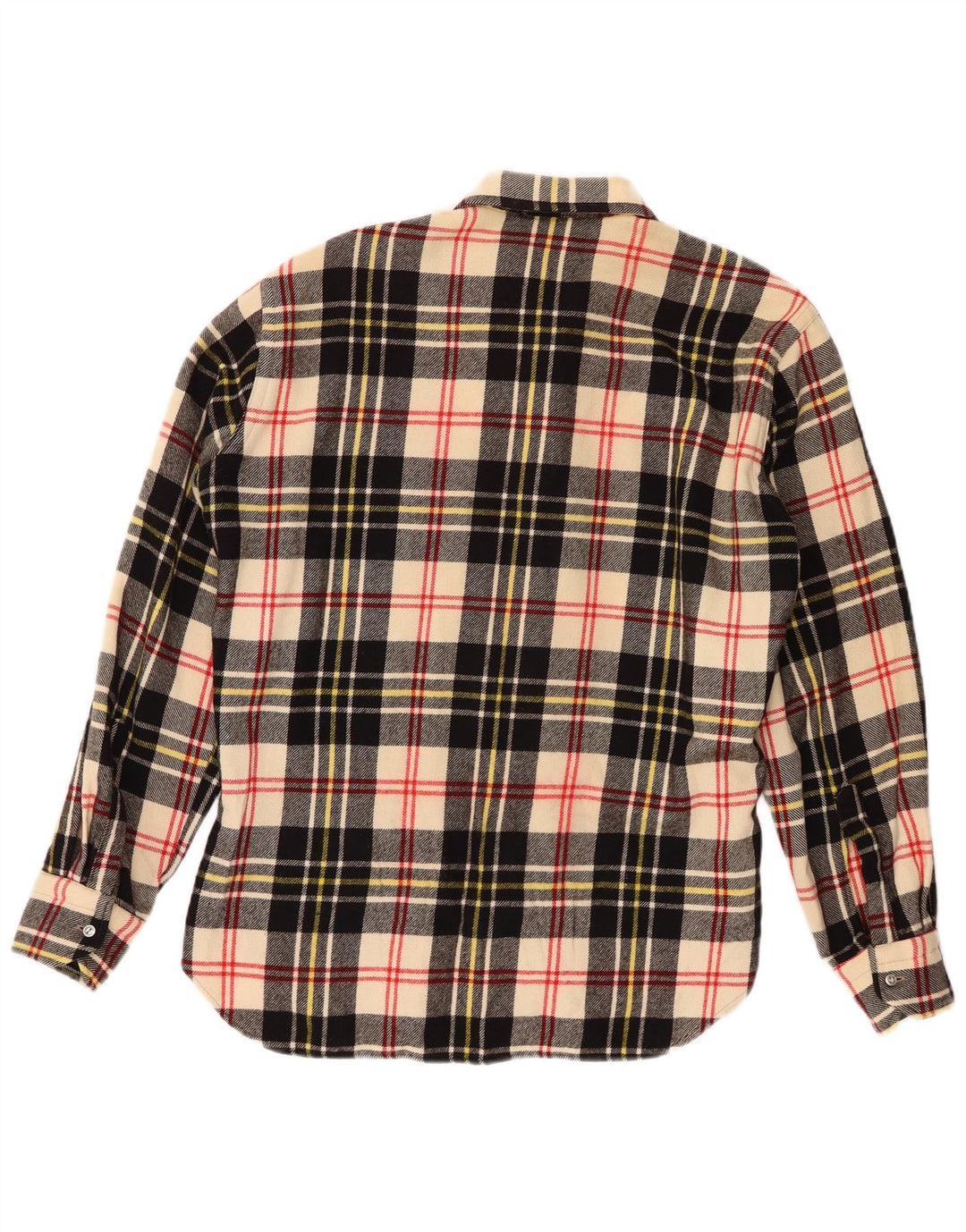 Vintage męska koszula flanelowa w średnią wielobarwną kratę