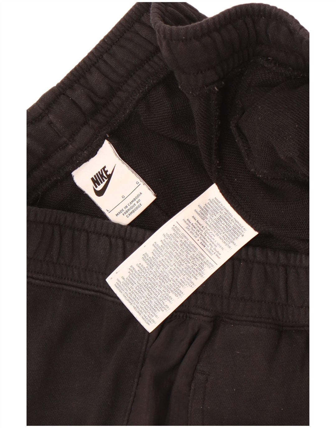 Męskie spodenki sportowe Nike, duże, czarne, bawełniane