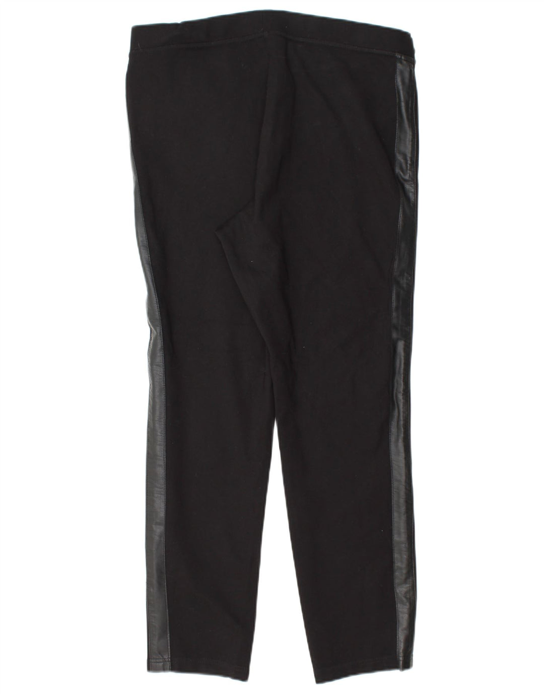 DKNY Womens Leggings UK 16 Large Black Rayon