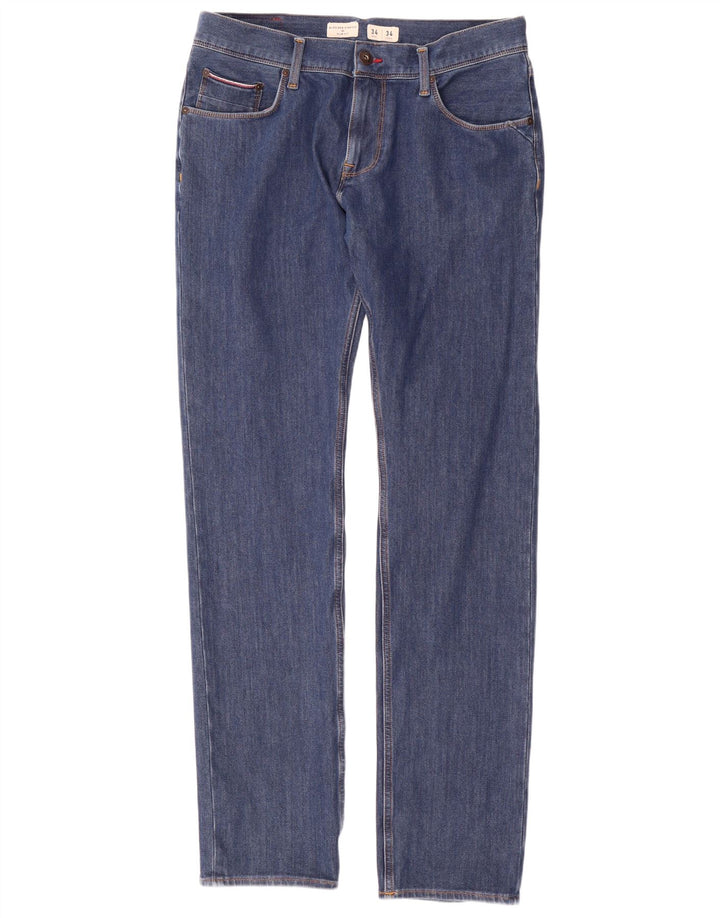 Męskie dżinsy Tommy Hilfiger Bleecker Slim W34 L34 Niebieska bawełna