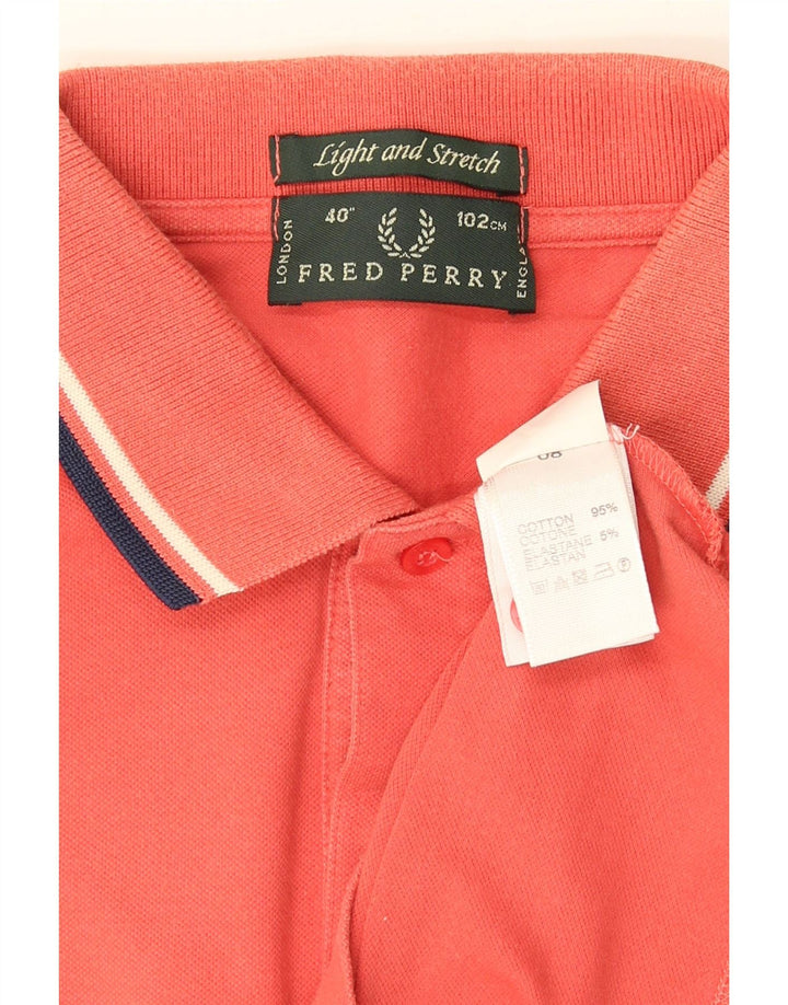Męska koszulka polo Fred Perry, średnia, różowa, bawełniana