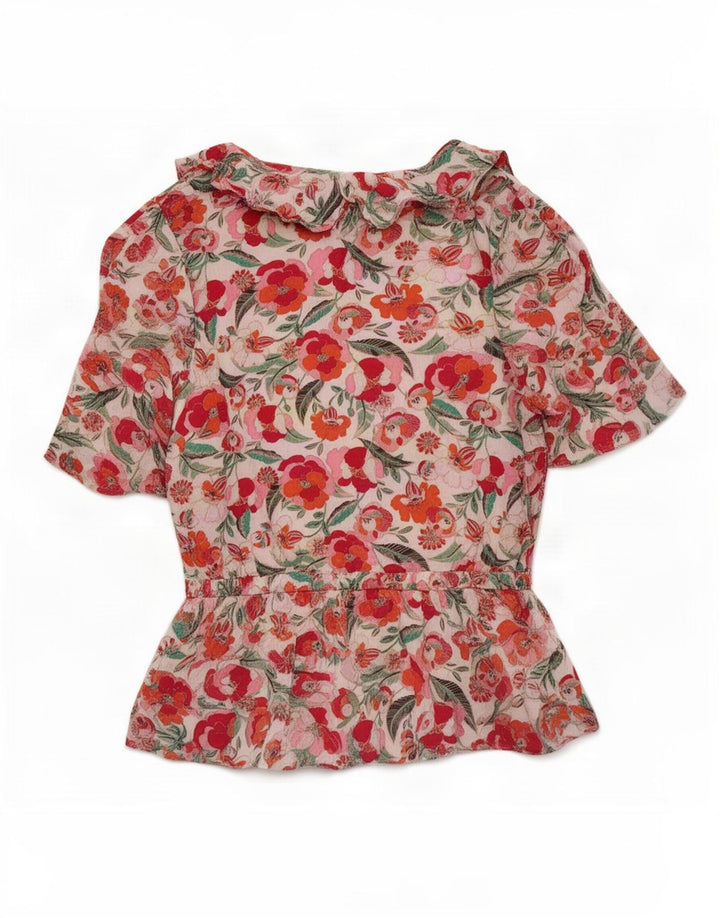Bluzka damska Marks & Spencer Top UK 10 Small, wielobarwna, w kwiaty, wiskoza