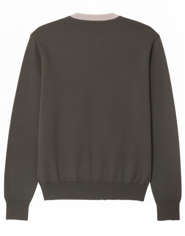 Męski sweter Timberland z okrągłym dekoltem, bawełna w kolorze średniej zieleni