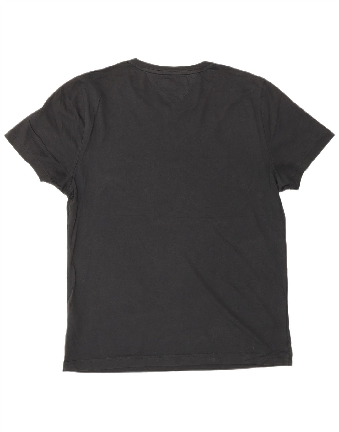 Męska koszulka z grafiką Tommy Hilfiger, średnia, czarna bawełna