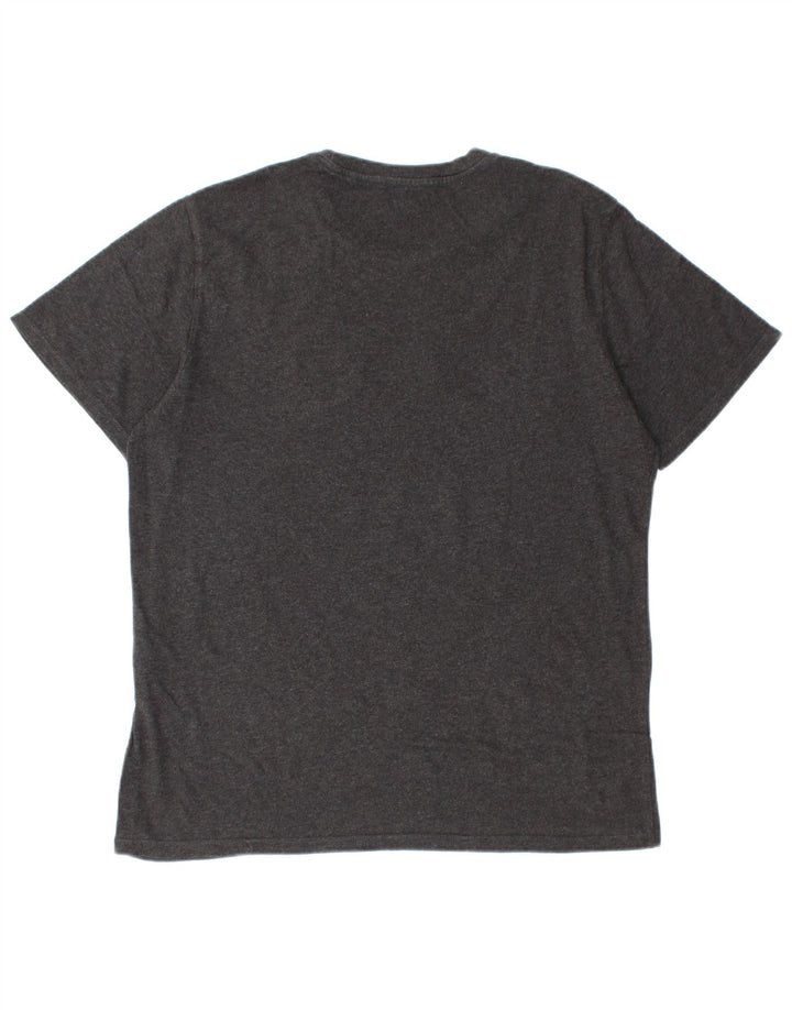 Męski T-shirt z grafiką Levi's, duży, szary, bawełniany