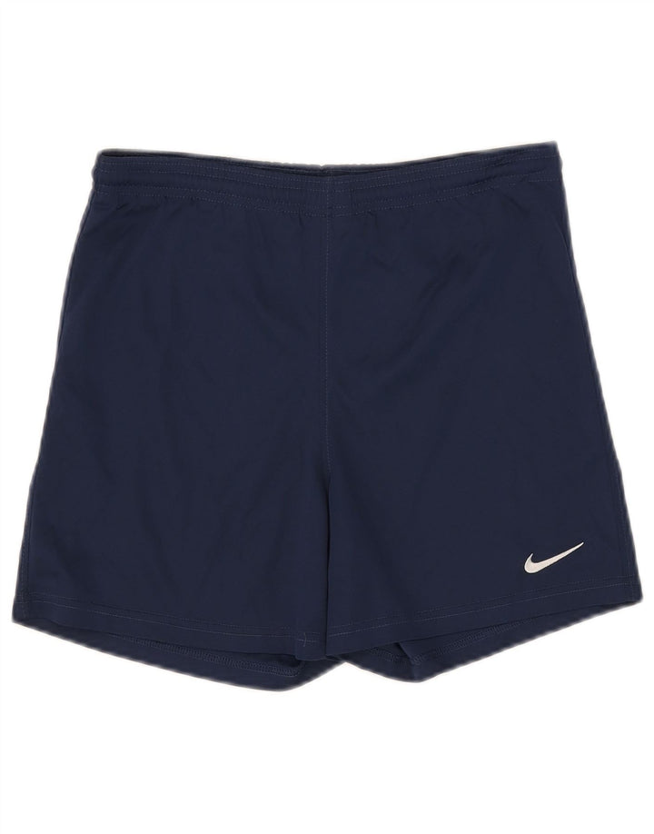 Chłopięce spodenki sportowe Nike 12-13 lat, duże, granatowe, poliestrowe