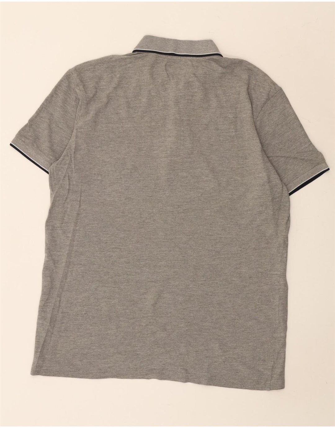 Męska koszulka polo Kappa 2XL Szara, bawełniana w paski