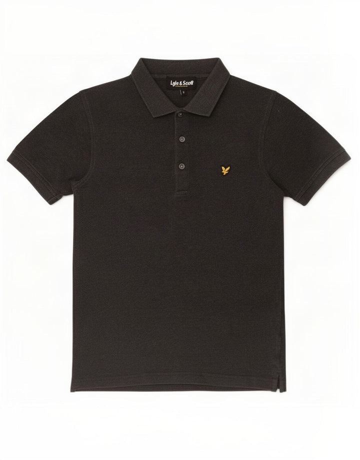 Męska koszulka polo Lyle & Scott, mała, szara, bawełniana