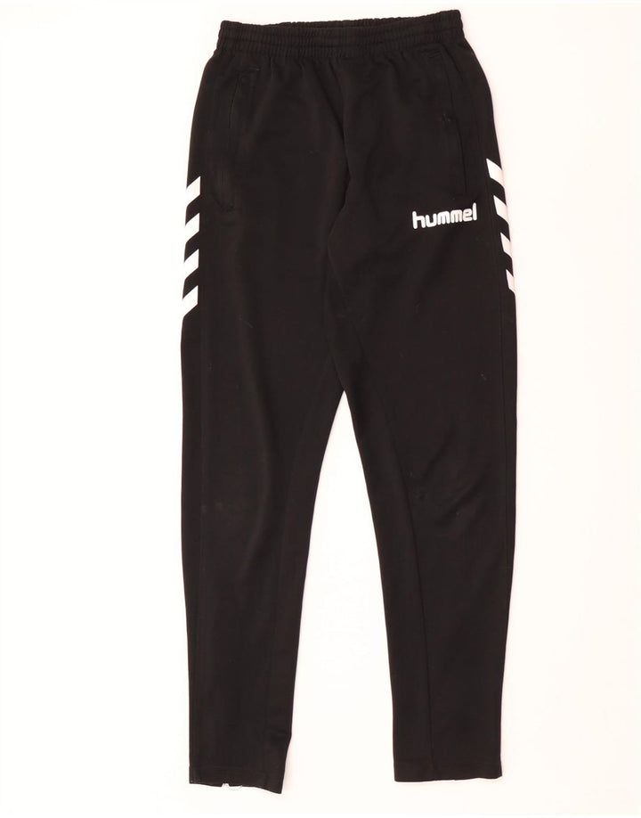 Damskie spodnie dresowe Hummel Graphic UK 8, małe, czarne, poliestrowe