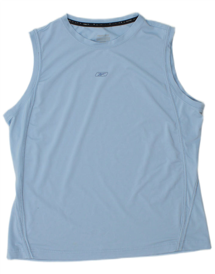 Damska kamizelka REEBOK UK 14, średni niebieski poliester