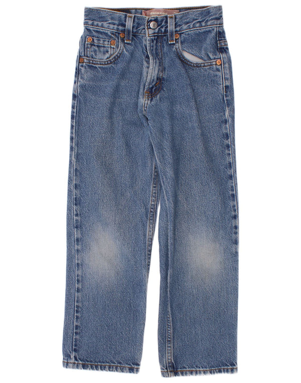 Levi's Boys 550 Proste dżinsy o swobodnym kroju 6-7 lat W22 L21 Niebieska bawełna